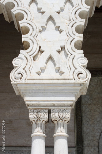 Arabic decorations in Rabat, Morocco photo