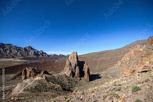 volcano Teide and desert landscape in National Park. Tenerife, Canary Islands