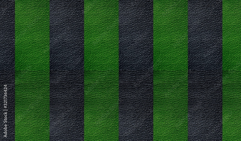 Fototapeta premium The texture of genuine leather is gray and green.