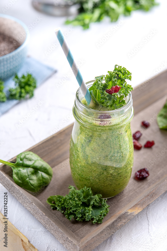 Fresh and healthy green fruits smoothie Fresh and healthy green fruits smoothie