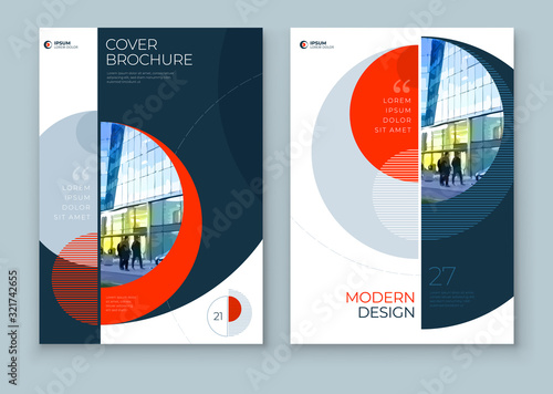 Covers with minimal geometric design. Modern abstract backgrounds for Brochures, Placards, Posters, Flyers, Banners etc. Eps10 vector template.
