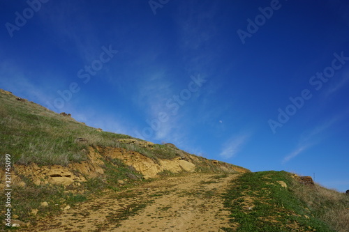 stone rock blue sky