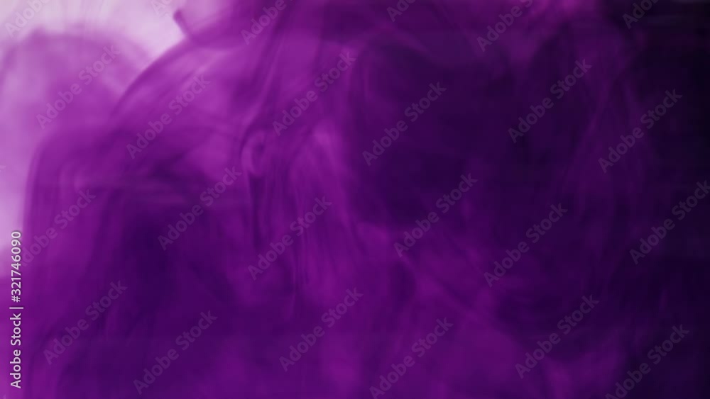 Colourful dynamic abstract background. Cloud of purple color blending with the water. Close up. 4K resolution. Colourful dynamic abstract background. Cloud of purple color blending with the water. Close up. 4K resolution.