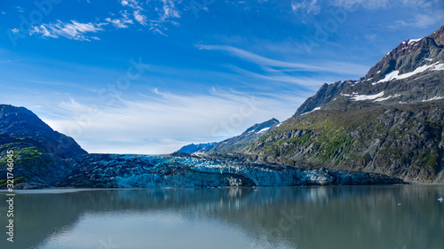 Glaciers bay in Pacific ocean (Alaska)