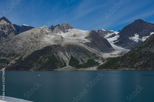 Glaciers bay in Pacific ocean (Alaska)