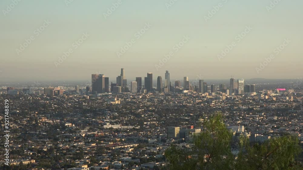 The downtown Los Angeles skyline in the afternoon sunlight The downtown Los Angeles skyline in the afternoon sunlight