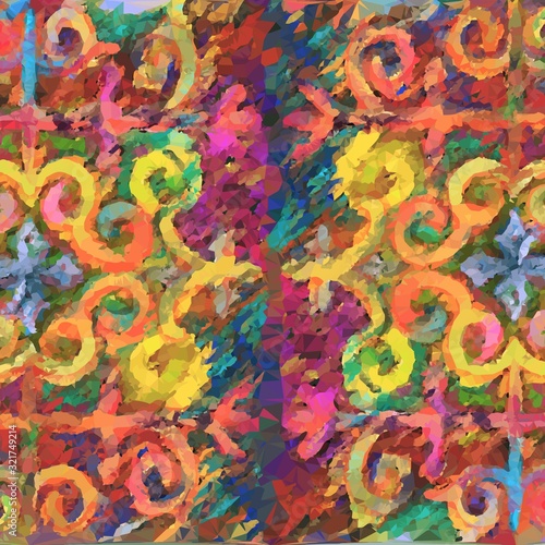 Traditional Yakutian pattern Background. Vector illustration EPS10