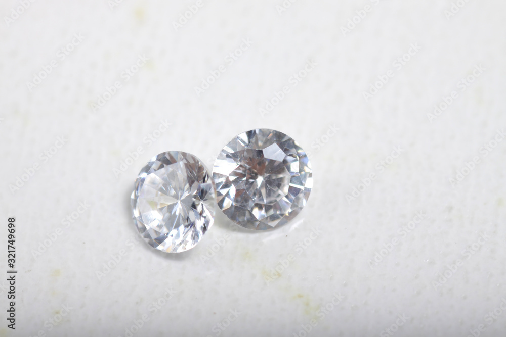 Close up shot of beautiful brilliant crystal zirconia diamond beads for jewelry Close up shot of beautiful brilliant crystal zirconia diamond beads for jewelry
