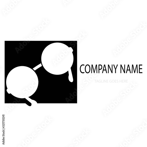 eye glasses logo vector