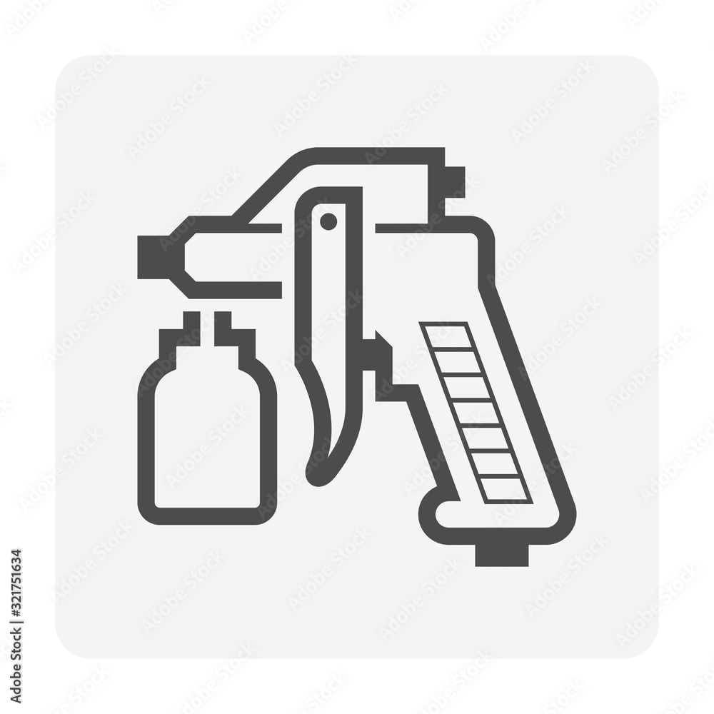 Car paint nozzle icon Car paint nozzle icon