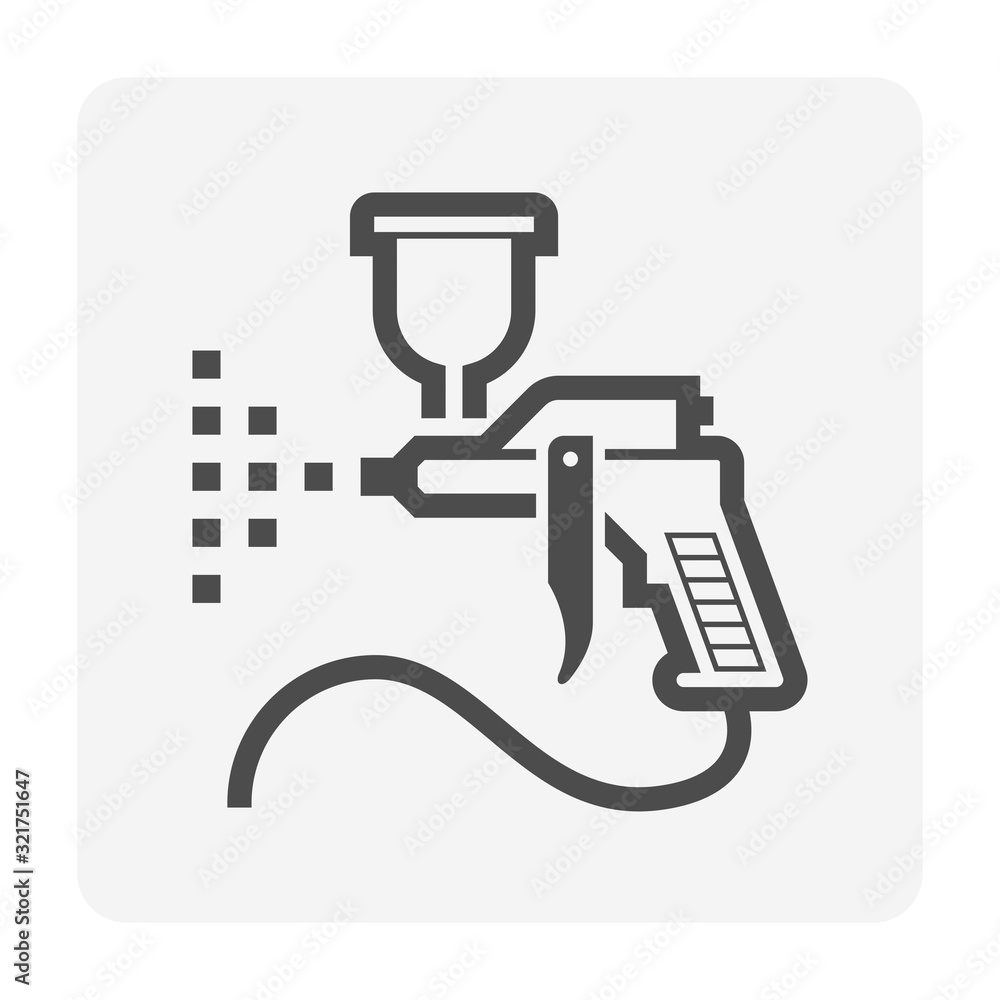 Car paint nozzle icon Car paint nozzle icon