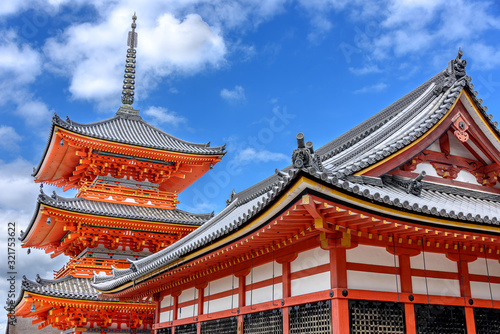 Japanese pagoda Kiyomizu Temple photo