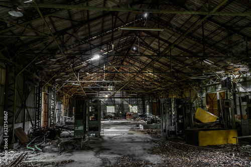 Abandoned military base factory