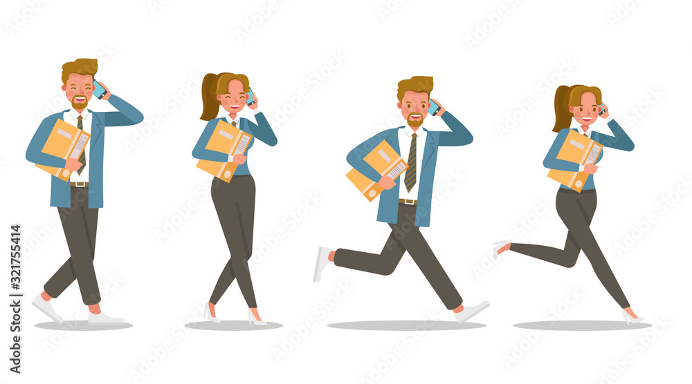 business people working in office character vector design. no31 business people working in office character vector design. no31