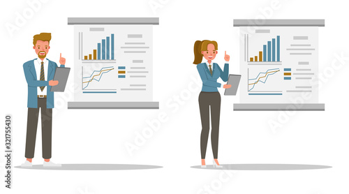 business people working in office character vector design. no33 © yindee