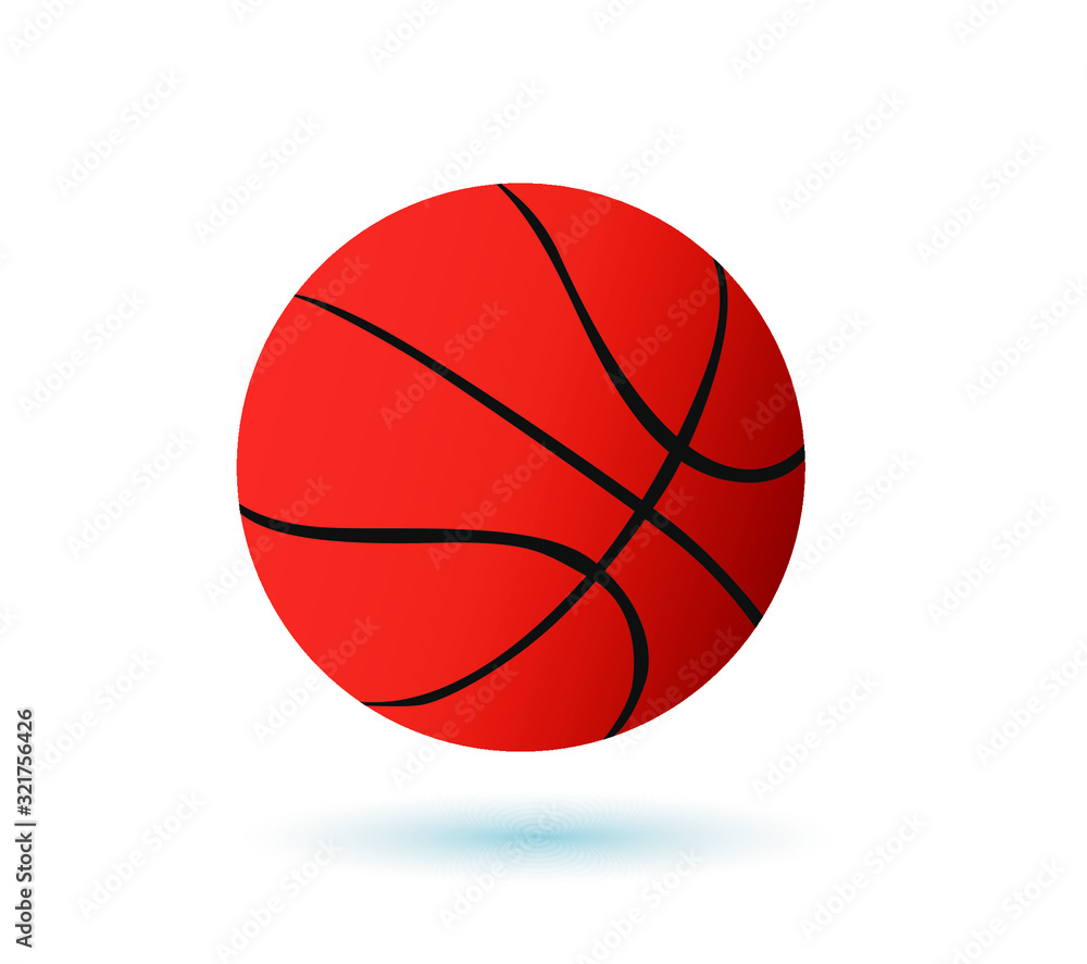 Basketball ball vector image on a white background