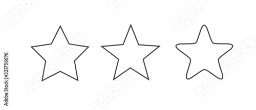  Star image vector  white background