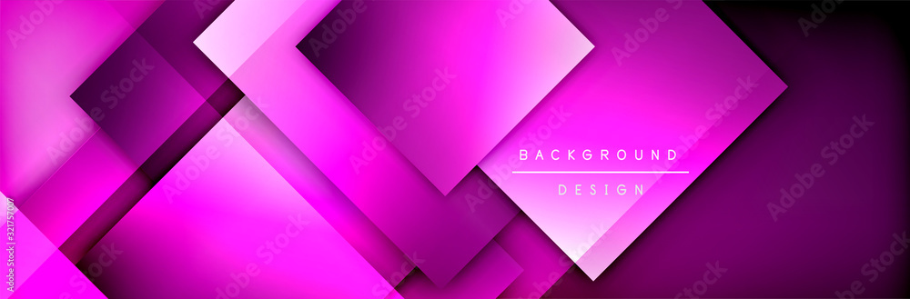 Square shapes composition geometric abstract background. 3D shadow effects and fluid gradients. Modern overlapping forms Square shapes composition geometric abstract background. 3D shadow effects and fluid gradients. Modern overlapping forms
