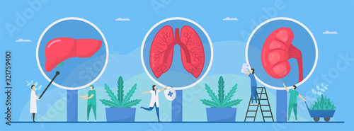 Benefit of cannabis. This thing can make a good health such as repair lung, liver, and kidney. Vector illustration in flat style.