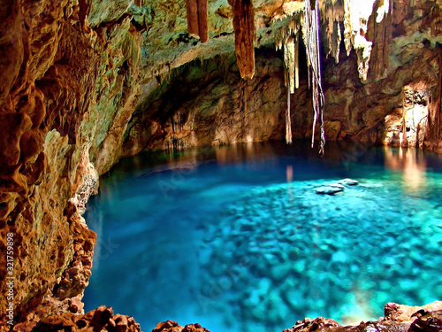 Beautiful Cenote in Yucatan photo