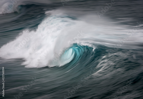 Motion blur photo of a large wave, Sydney Australia