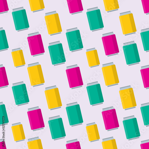 soda can seamless pattern vector illustration background