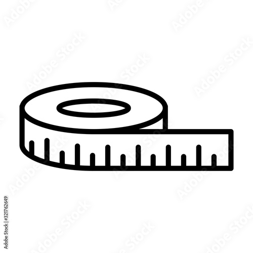 Measuring tape icon