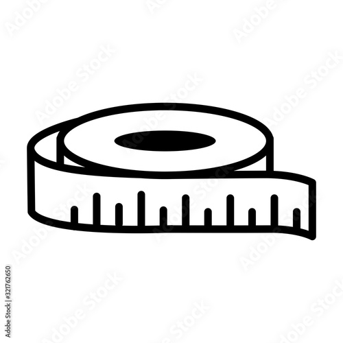 Measuring tape icon