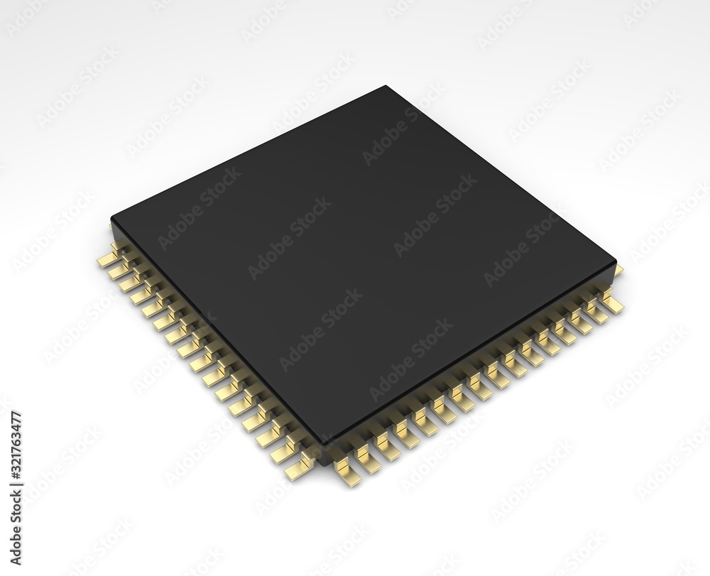 Blank digital computer and mobile chip for branding and mock up. 3d render illustration. Blank digital computer and mobile chip for branding and mock up. 3d render illustration.