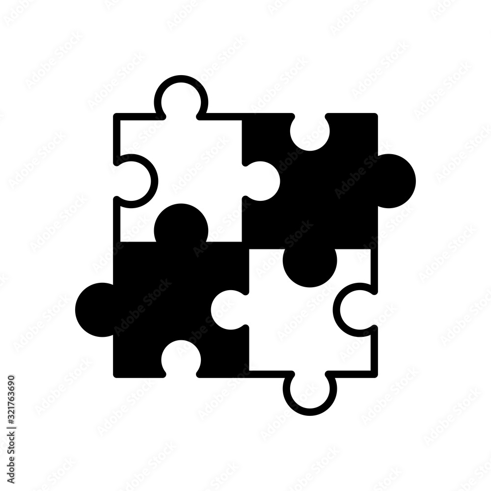 Simple Puzzle Icon Vector Design Template Simple Puzzle Icon Vector Design Template