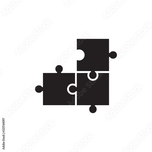 puzzle icon design vector logo template EPS 10