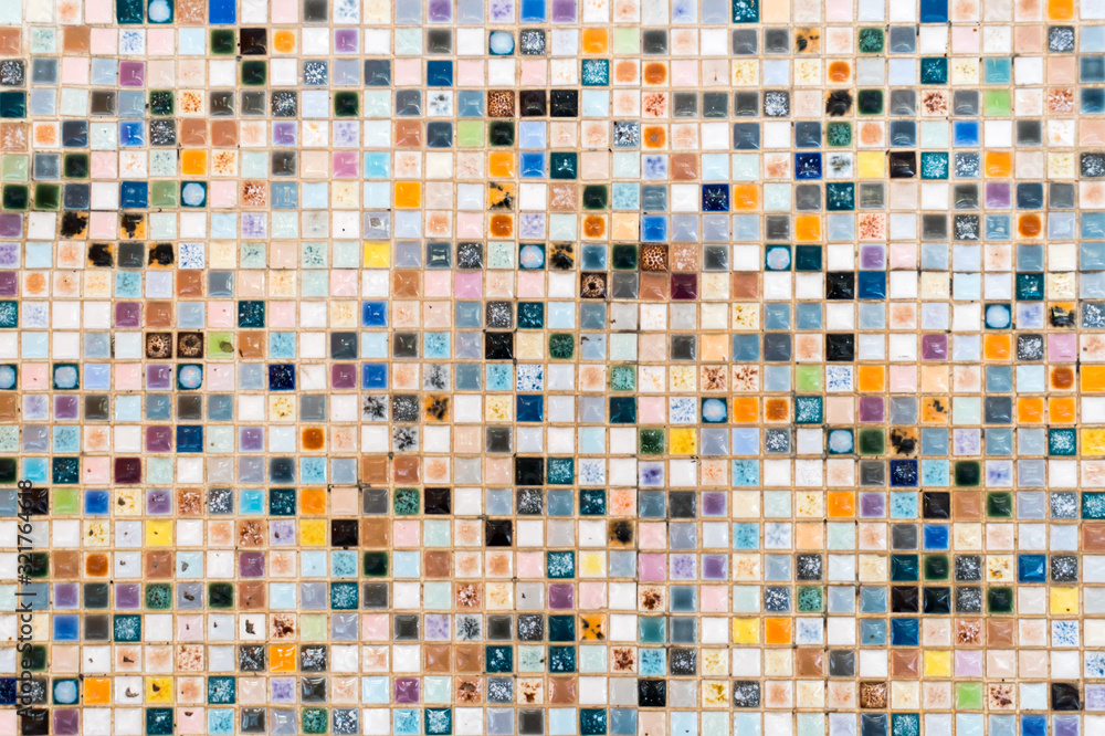 Fototapeta premium colorfull mosaic tiles wall background