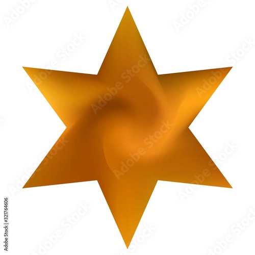 Smooth background in the form of hexagram.