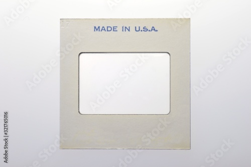 color transparency slide frame marked 