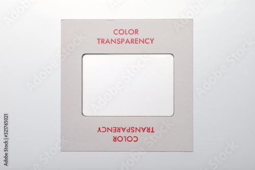 color transparency slide frame marked 