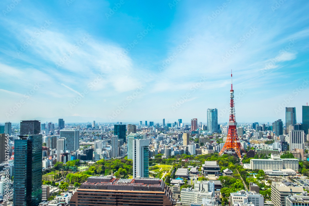 Fototapeta premium Tokyo tower, landmark of Japan