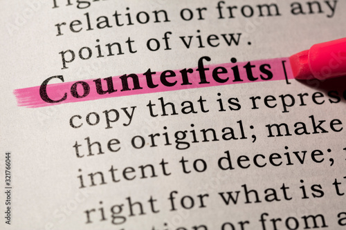 definition of counterfeits