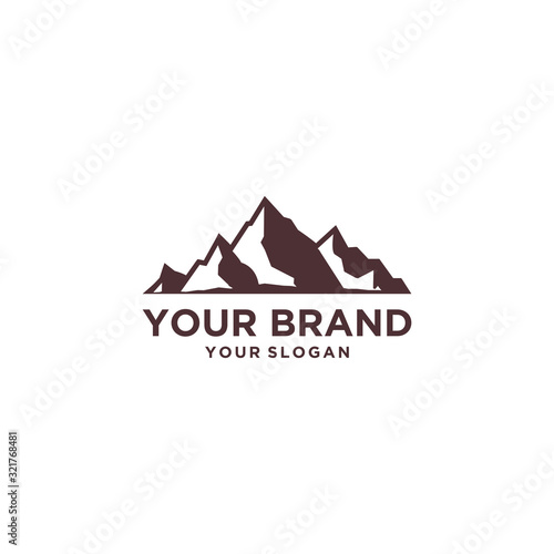 Stone Mountain logo design template