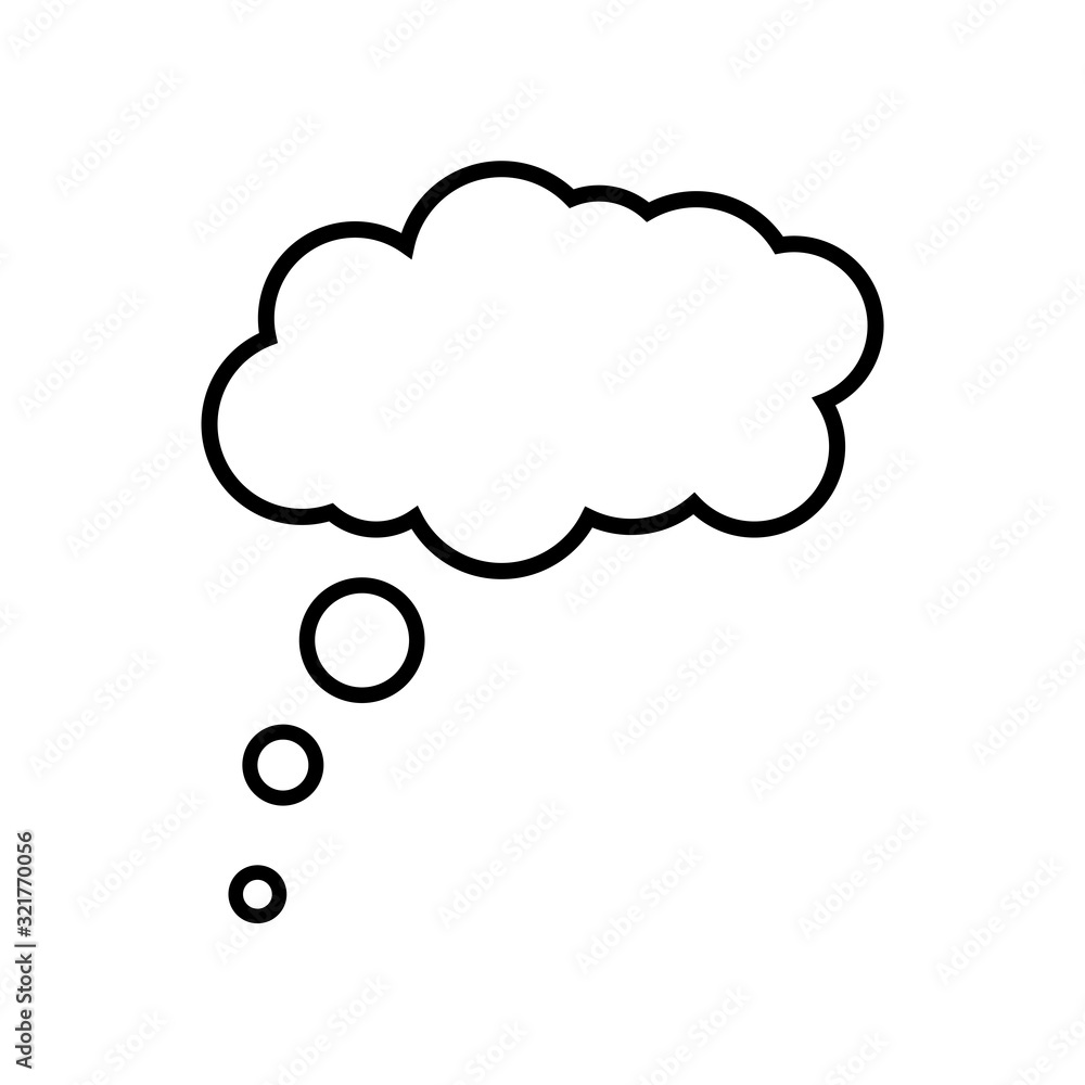 speech bubbles Isolated on white background. Conversation icon. thought bubble icon. thinking cloud bubble icon. speech bubbles Isolated on white background. Conversation icon. thought bubble icon. thinking cloud bubble icon.