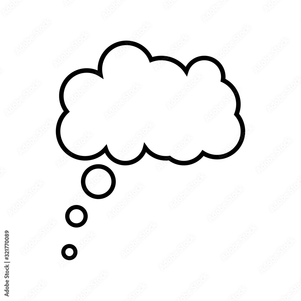 speech bubbles Isolated on white background. Conversation icon. thought bubble icon. thinking cloud bubble icon. speech bubbles Isolated on white background. Conversation icon. thought bubble icon. thinking cloud bubble icon.
