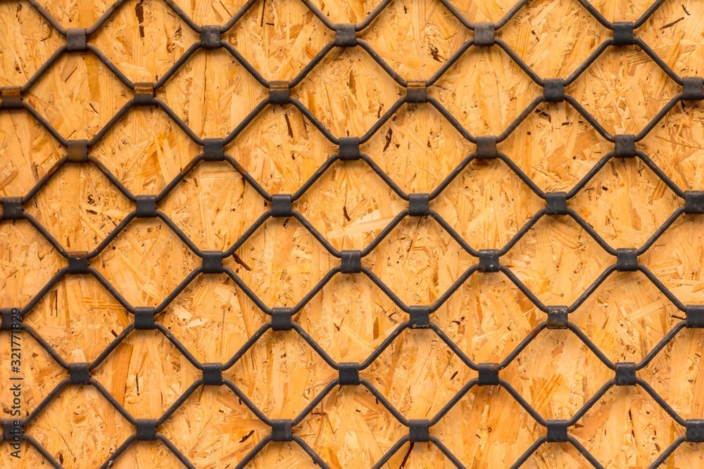 Wood with metal texture background Wood with metal texture background
