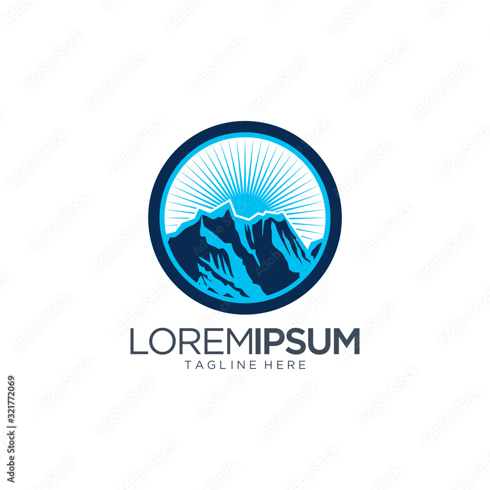 Fototapeta premium Mountain Logo Design Vector Template