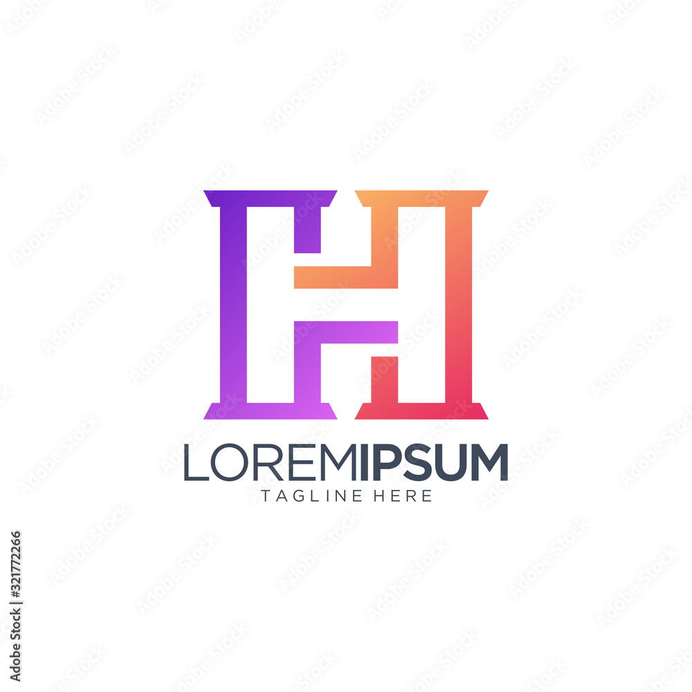 Letter H Logo Design Vector Template Letter H Logo Design Vector Template