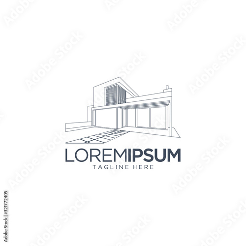 Home Construction Logo Design Vector Template