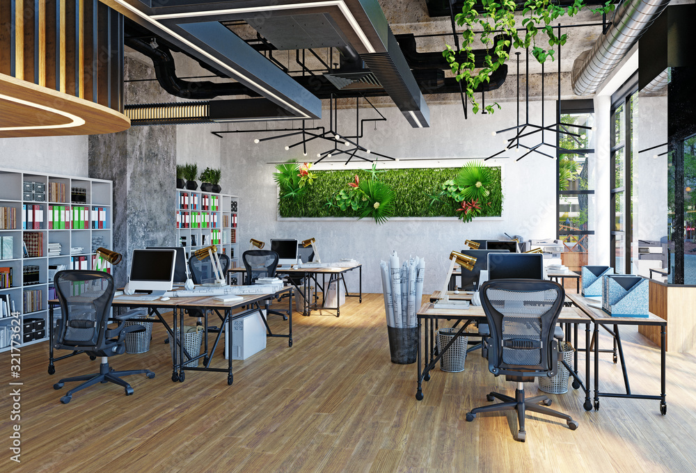 Fototapeta premium modern office interior,