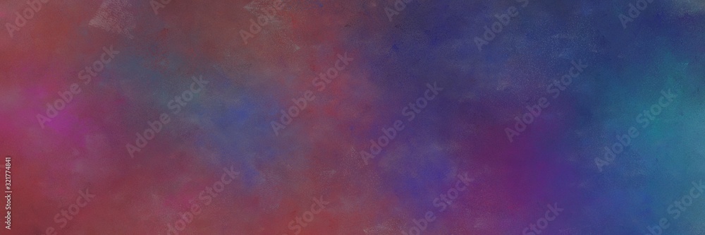 abstract painting background texture with old mauve, dark moderate pink and teal blue colors. can be used as season card background or wall paper cover background