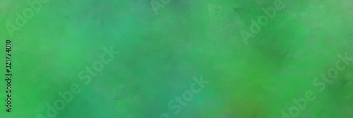 colorful vintage painting background texture with medium sea green and forest green colors and space for text or image. can be used as background or texture