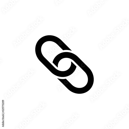chain link icon design vector logo template EPS 10