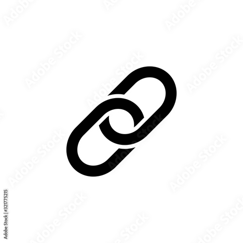 chain link icon design vector logo template EPS 10