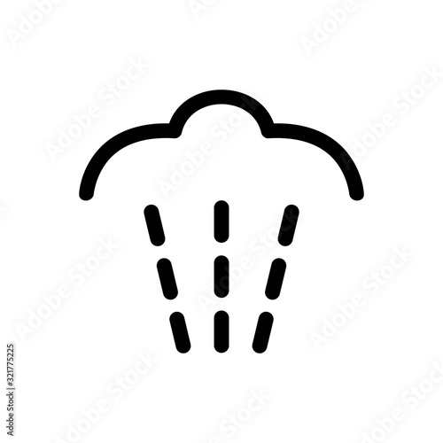 the smell of the icon vector. Thin line sign. Isolated contour symbol illustration
